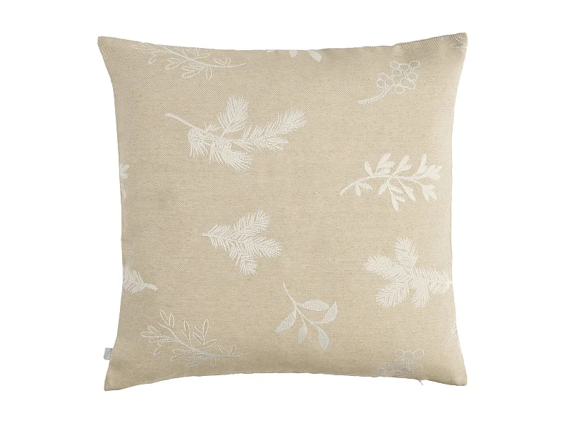 Jacquard-Kissenbezug Novie mittleres Beige 45x45 cm