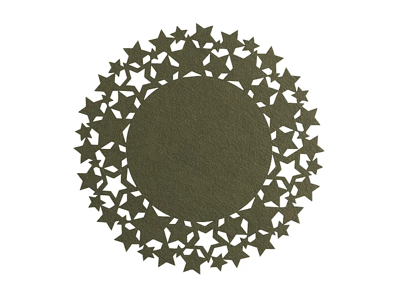 Dekoratives Tischset Stille hellgrün 38 cm