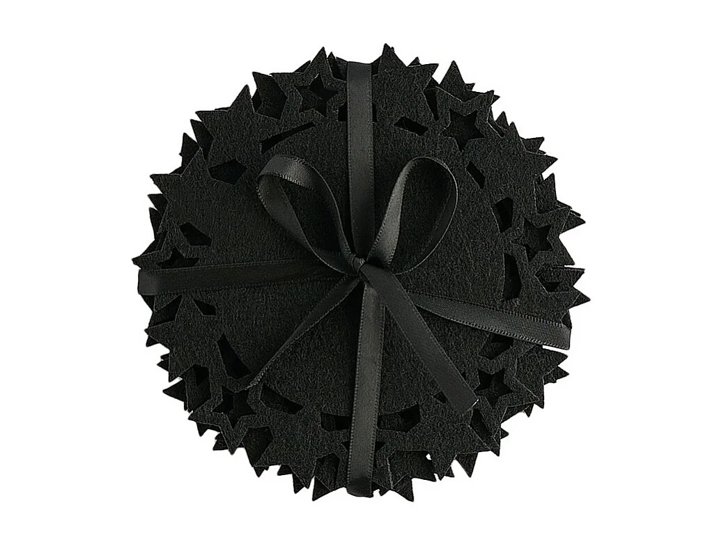 Untersetzer-Set Stille Mittelschwarz 12.3