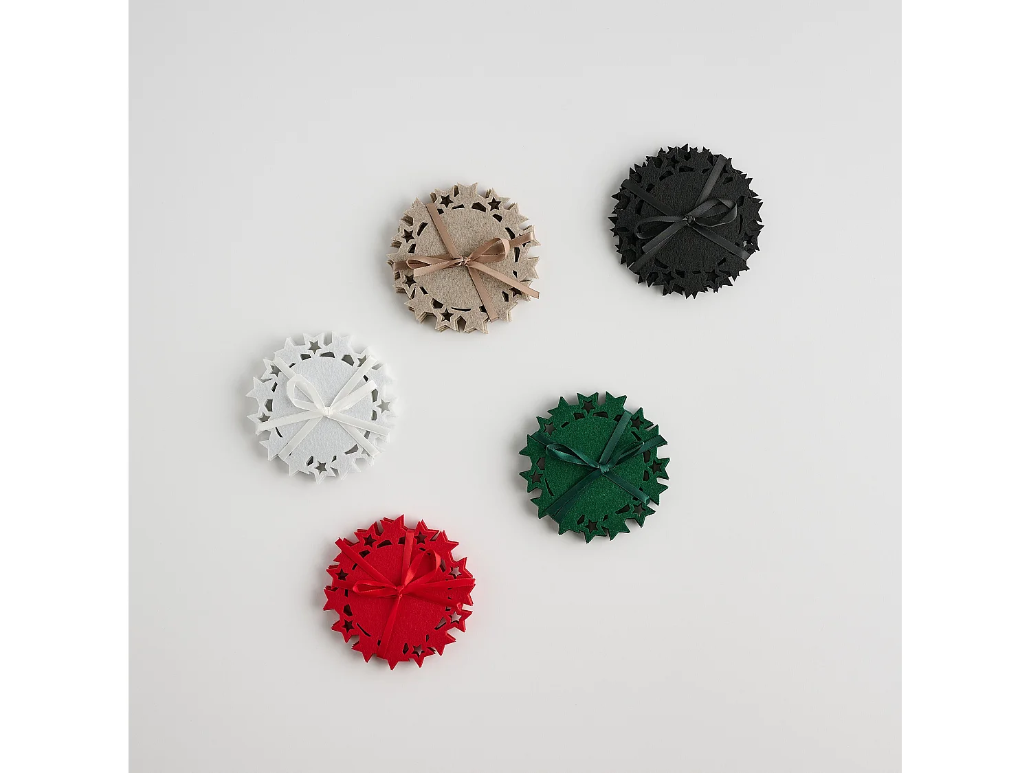 Untersetzer-Set Stille Mittelschwarz 12.3