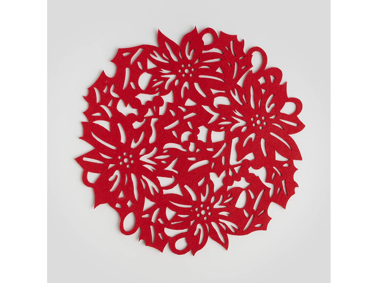 Set de Table Décoratif Carolan Rouge Moyen 38 en Feutre