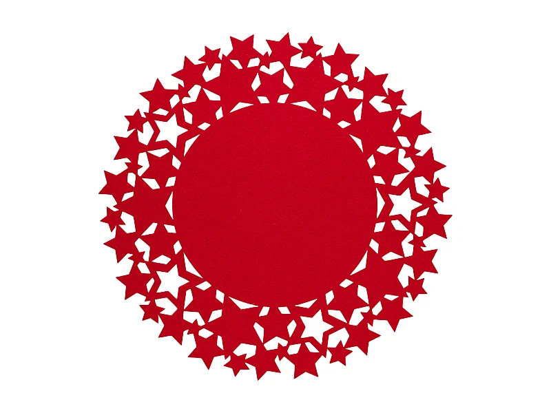 Set de Table Décoratif Stille Rouge Moyen 38 cm