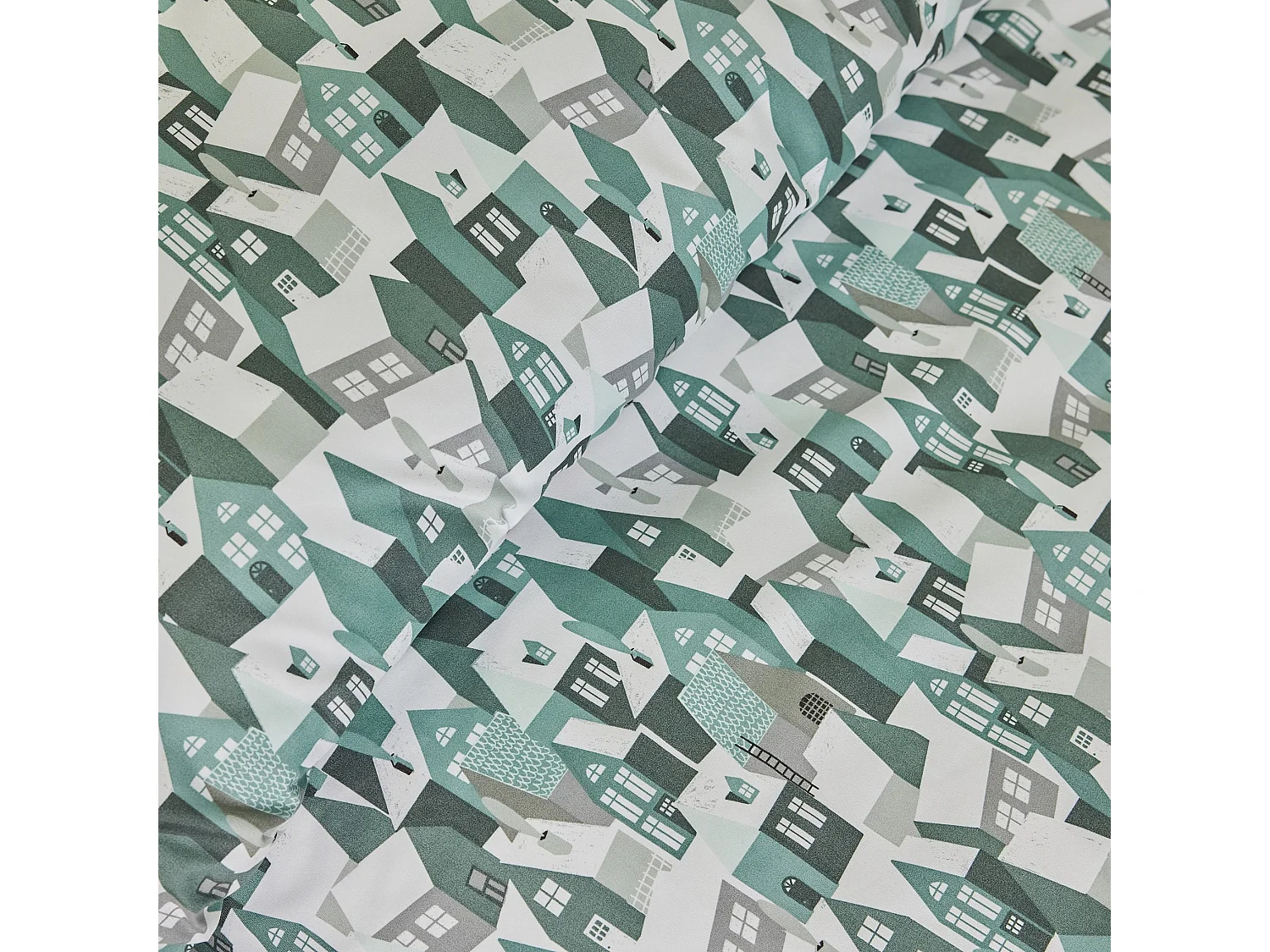 Mikrofaser-Bettwäsche Tromso hellgrün 160 x 200