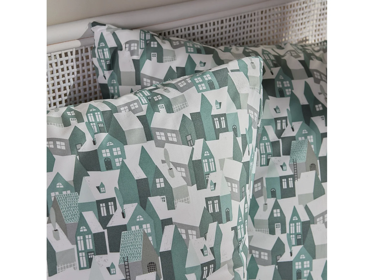 Mikrofaser-Bettwäsche Tromso hellgrün 160 x 200