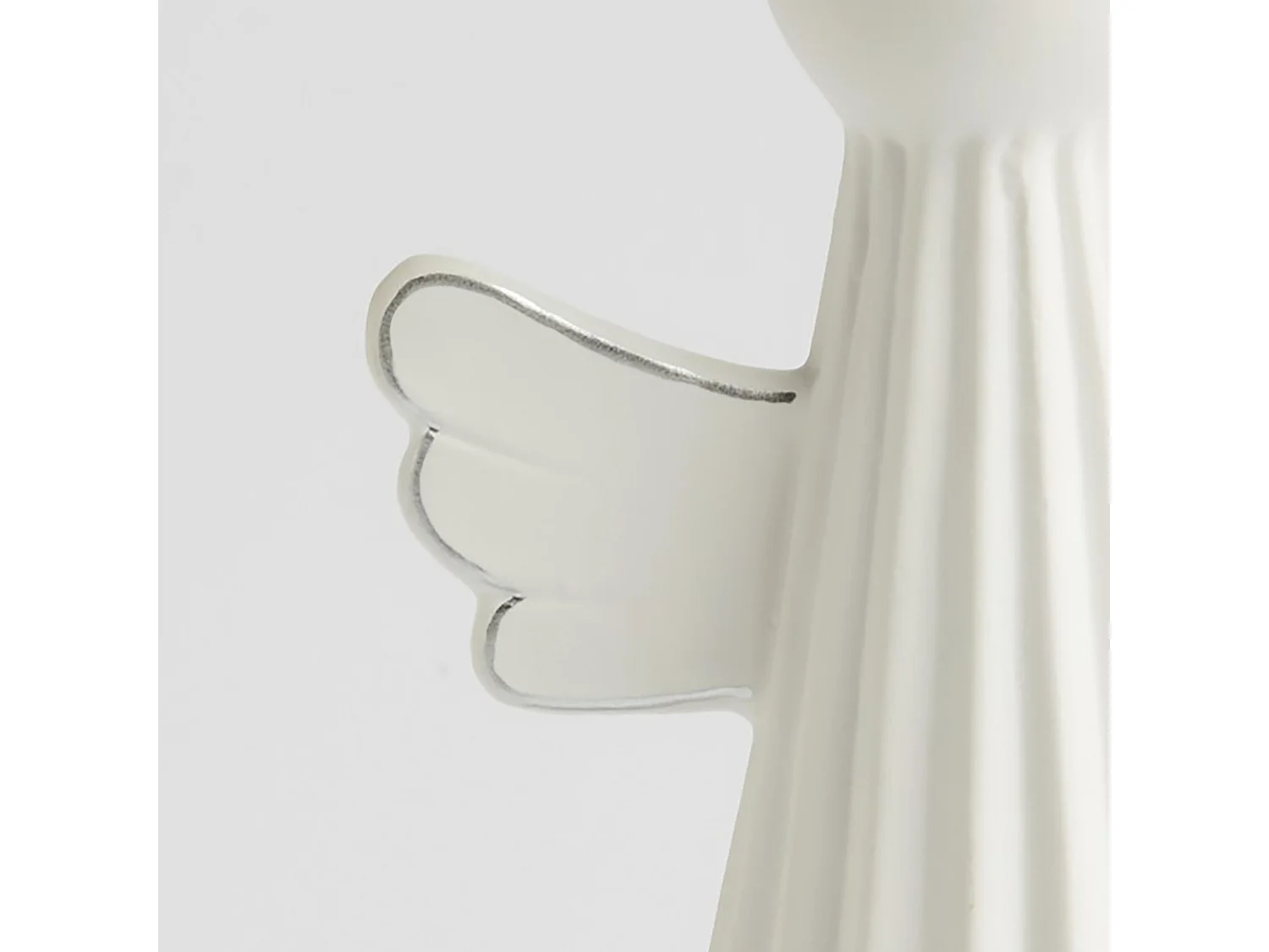 Kerzenständer Angelique mittelweiß 15.5 x 9 x 8