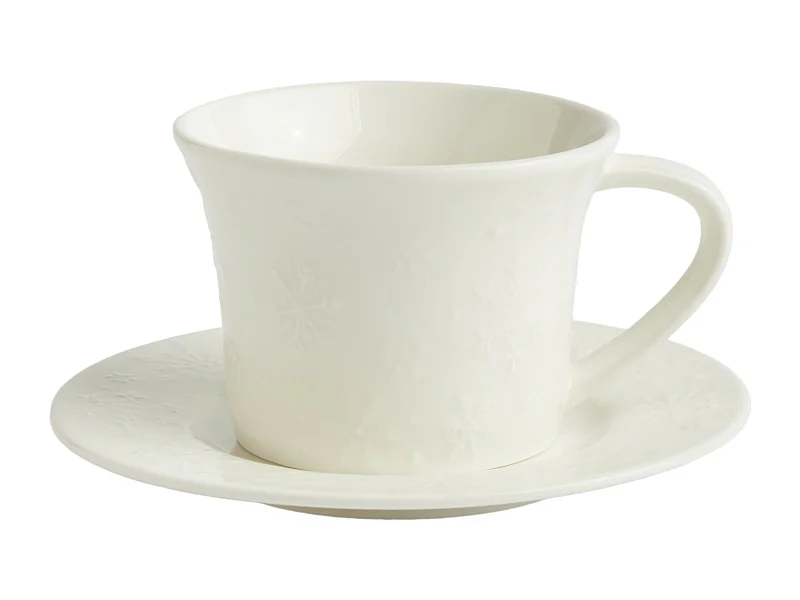 Tasse Mit Untertasse Frosting Mittelweiß 180ml