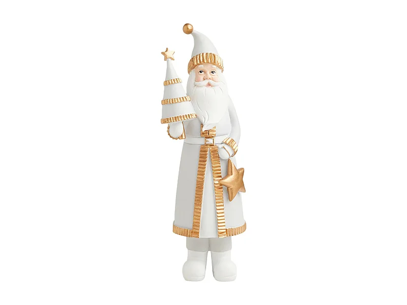 Figurine Mikulas gris clair 38 x 12 x 14