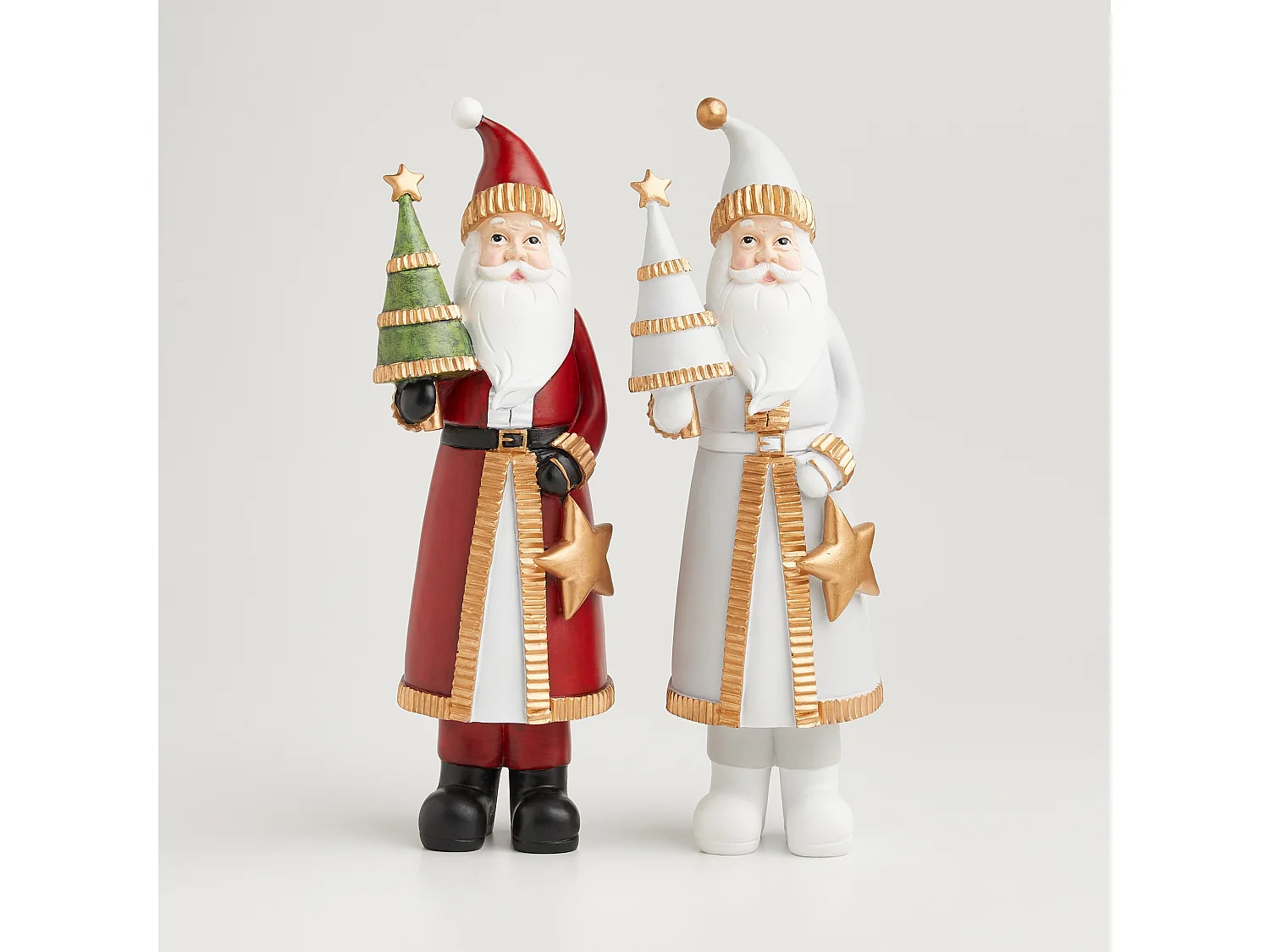 Figurine Mikulas gris clair 38 x 12 x 14