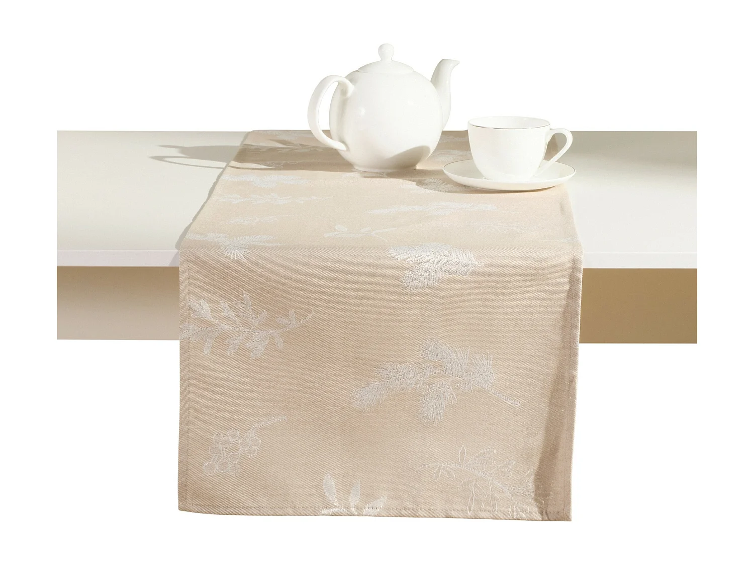 Tischläufer Novie mittleres Beige 40 x 180