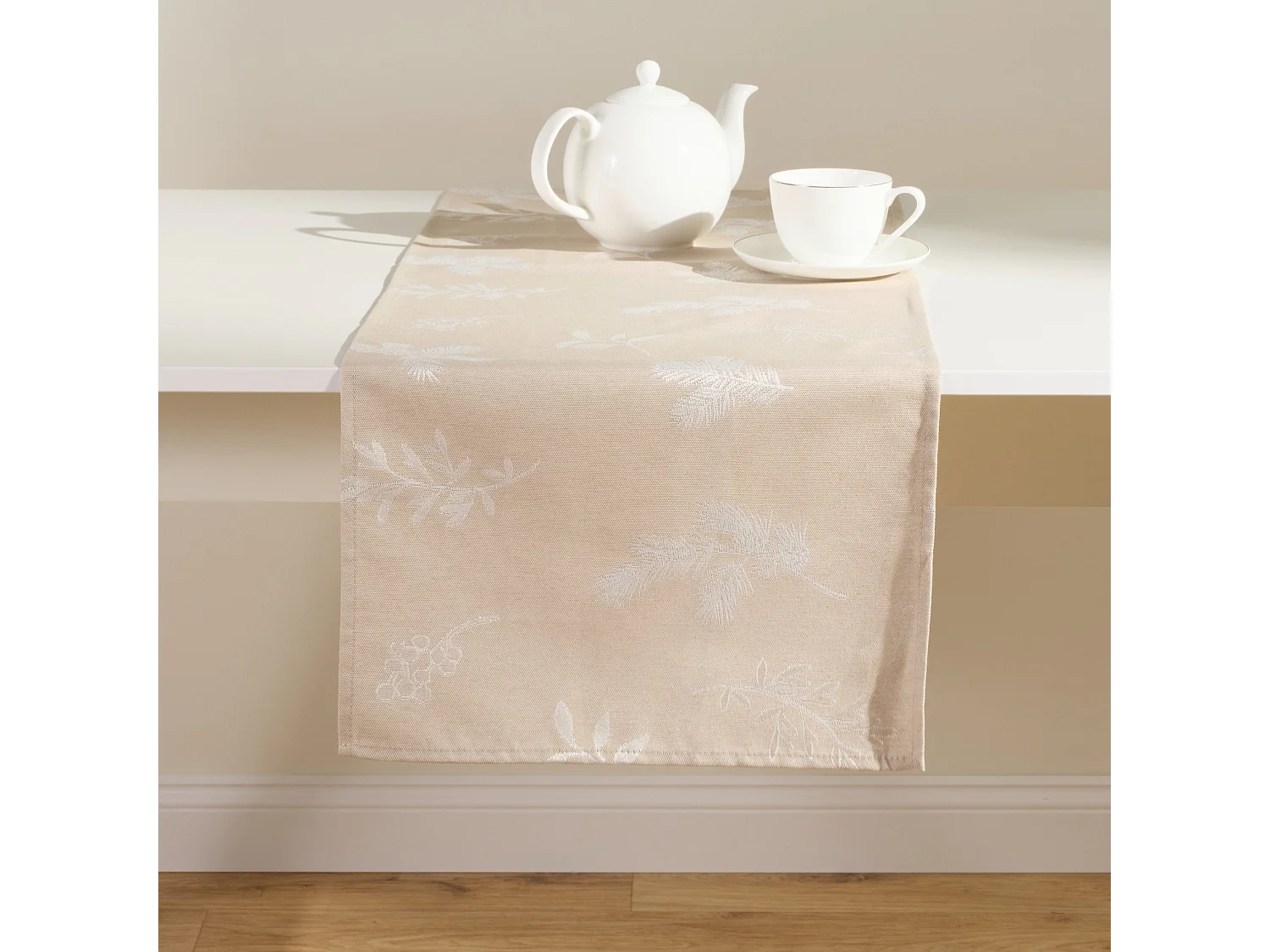 Tischläufer Novie mittleres Beige 40 x 180