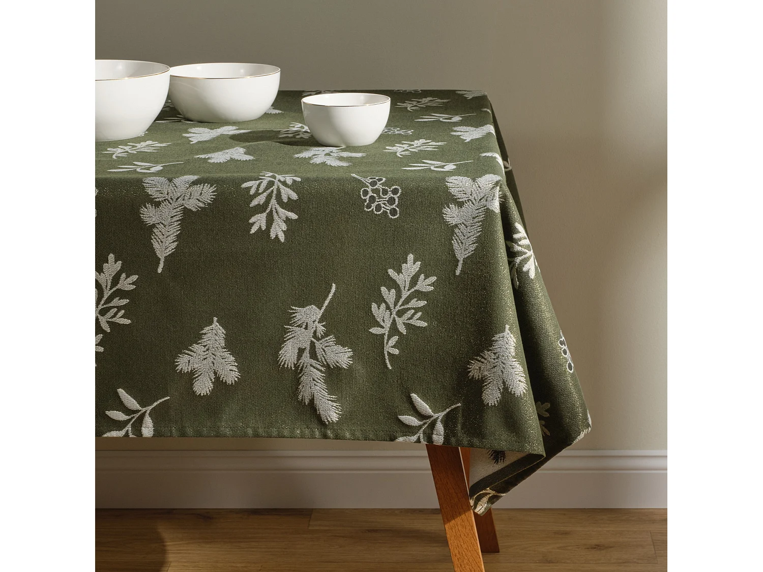 Tischtuch Novie Dunkelgrün 130x180