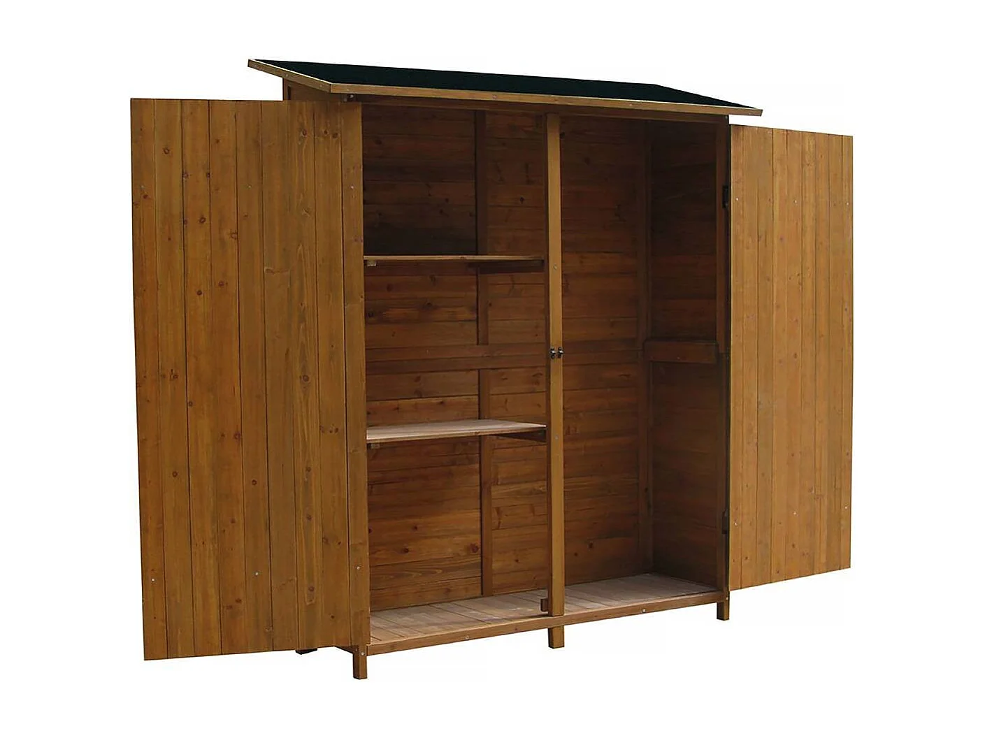 Armoire de jardin "Espacio" - 140 x 49 x 162 cm - Marron