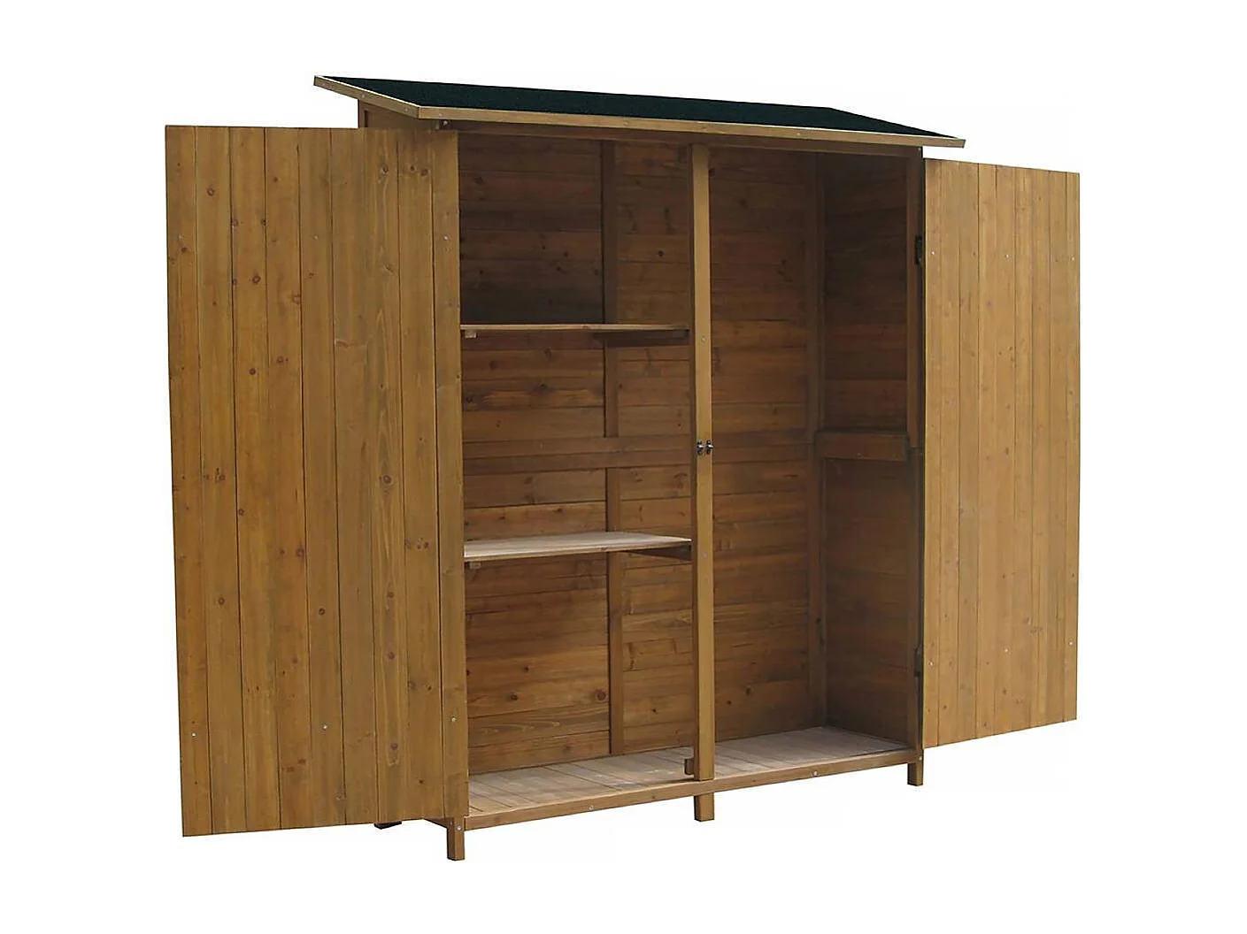 Armoire de jardin "Espacio"- 140 x 49 x 162 cm - Marron