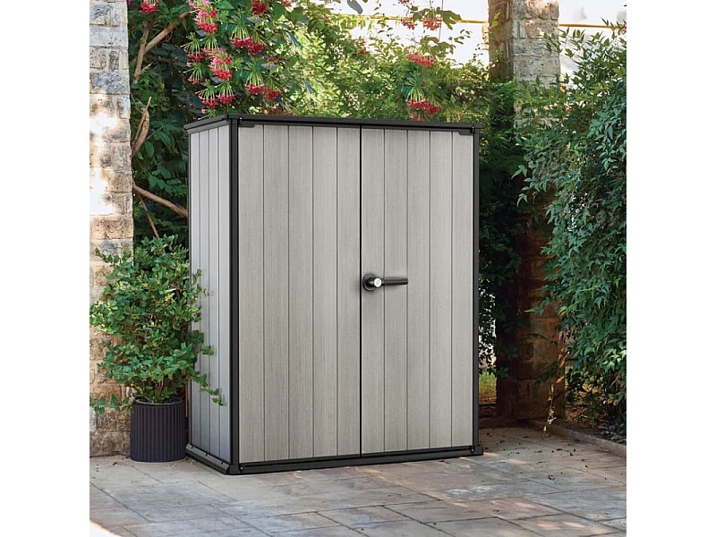 Armadio da giardino alto in resina OAKLAND BROSSIUM – 1400L