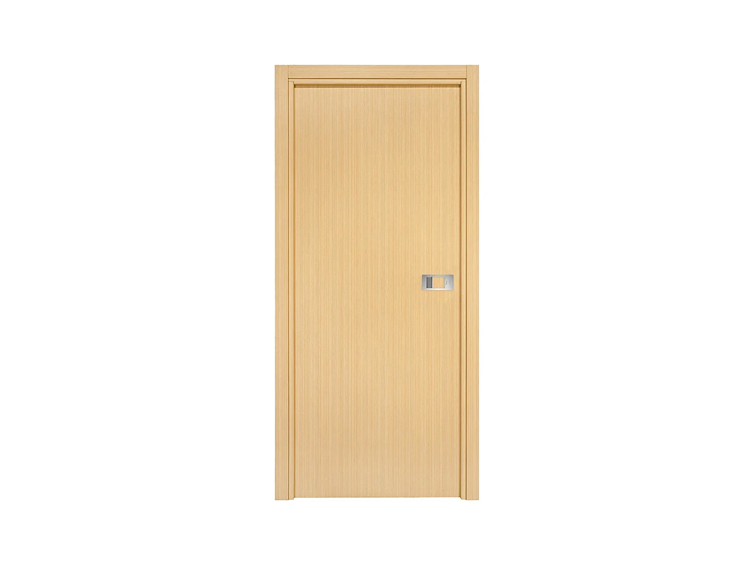 Bloc-porte Miro avec poignée Exclusive grise, H.204 x l.73 cm, aspect chêne clair