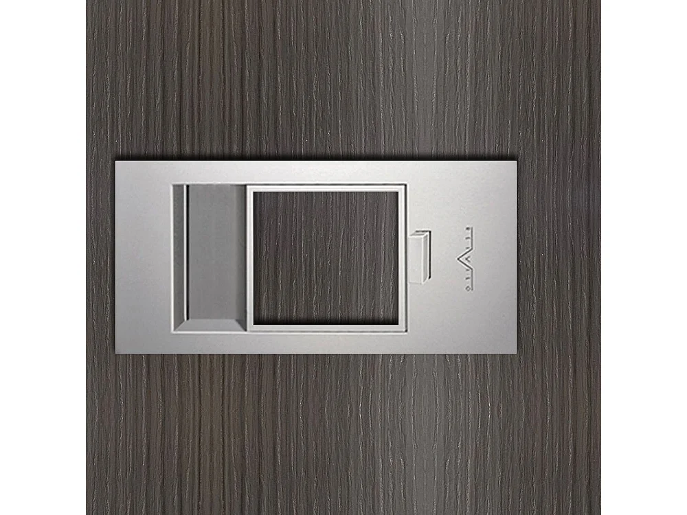 Bloc-porte Miro avec poignée Exclusive grise, H.204 x l.73 cm, aspect chêne cendré