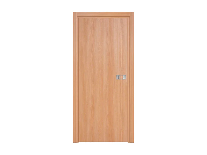 Bloc-porte Miro avec poignée Exclusive grise, H.204 x l.83 cm, aspect chêne naturel
