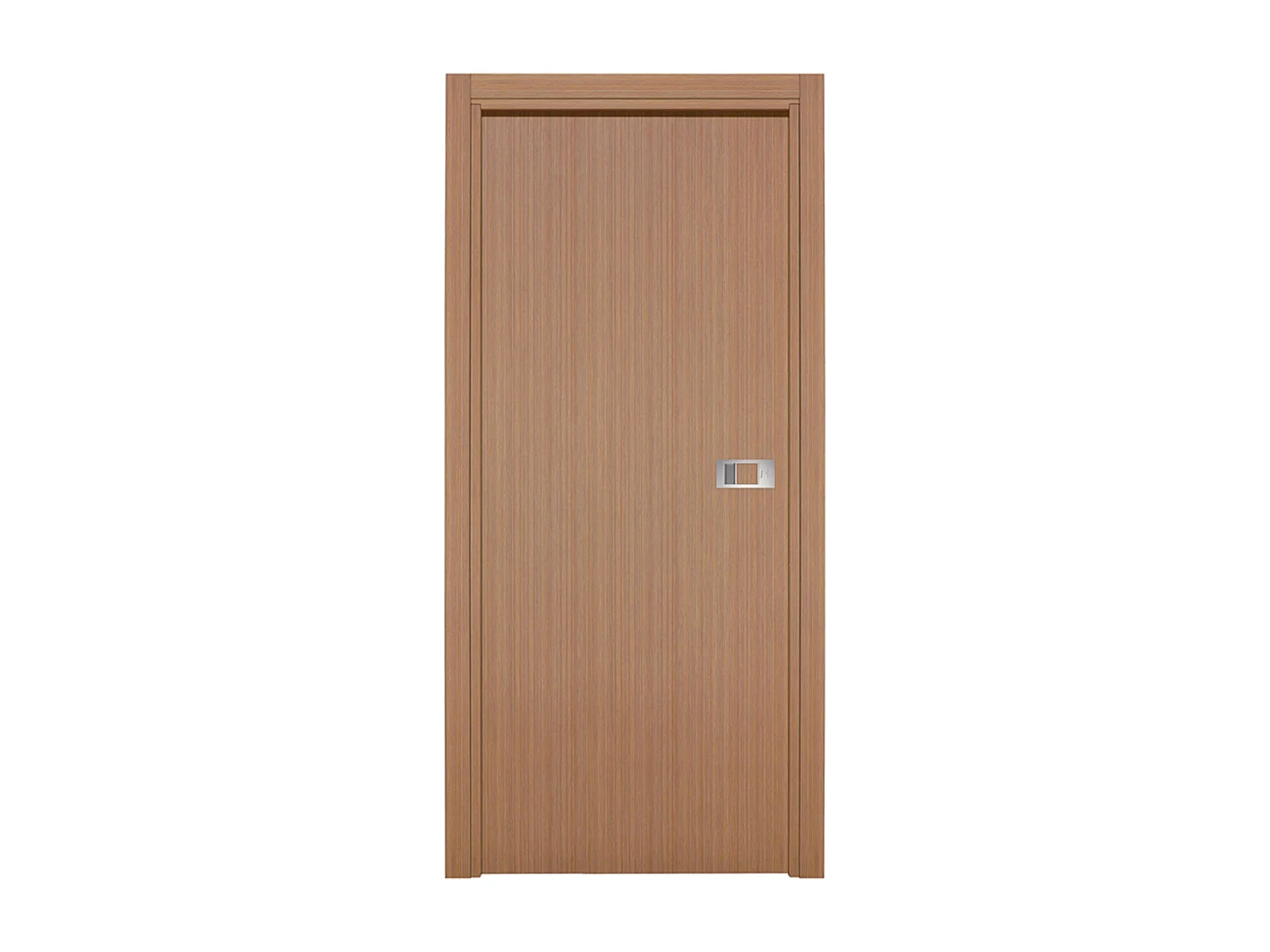 Bloc-porte Miro avec poignée Exclusive grise, H.204 x l.63 cm, aspect chêne gris