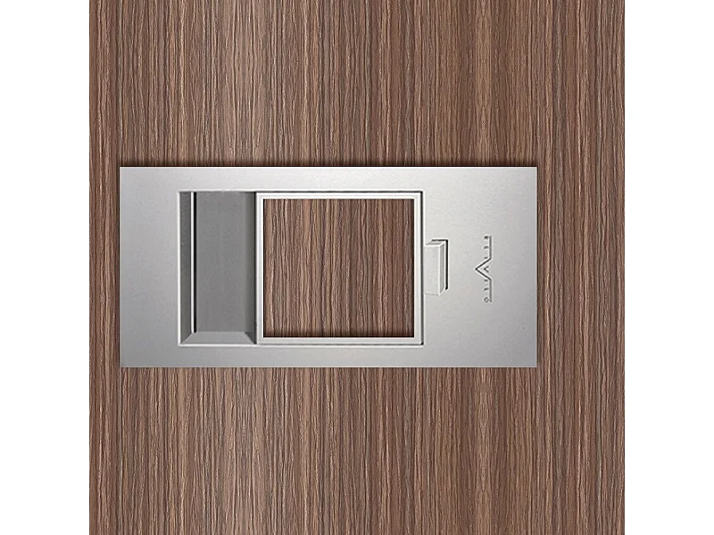 Bloc-porte Miro avec poignée Exclusive grise, H.204 x l.63 cm, aspect chêne gris