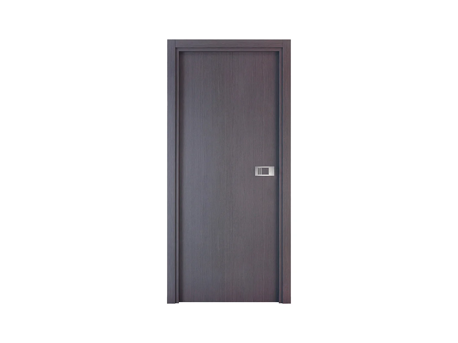 Bloc-porte Miro avec poignée Exclusive grise, H.204 x l.83 cm, aspect chêne cendré