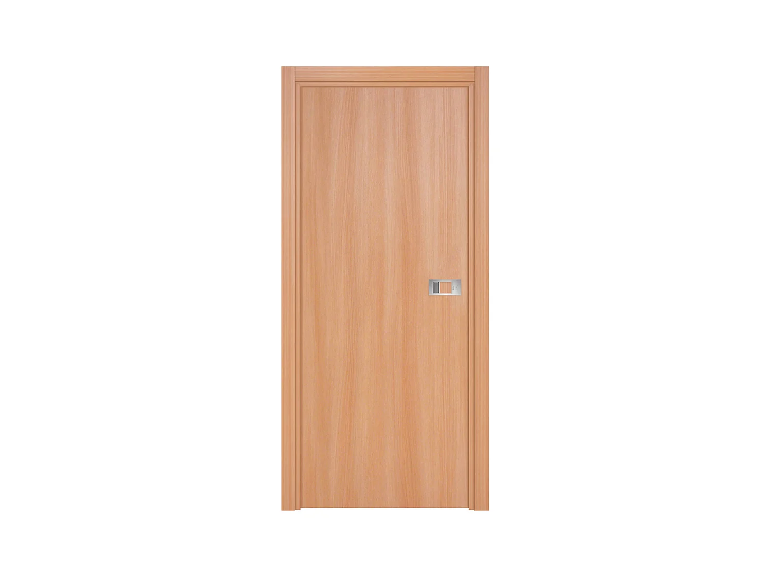 Bloc-porte Miro avec poignée Exclusive grise, H.204 x l.73 cm, aspect chêne naturel