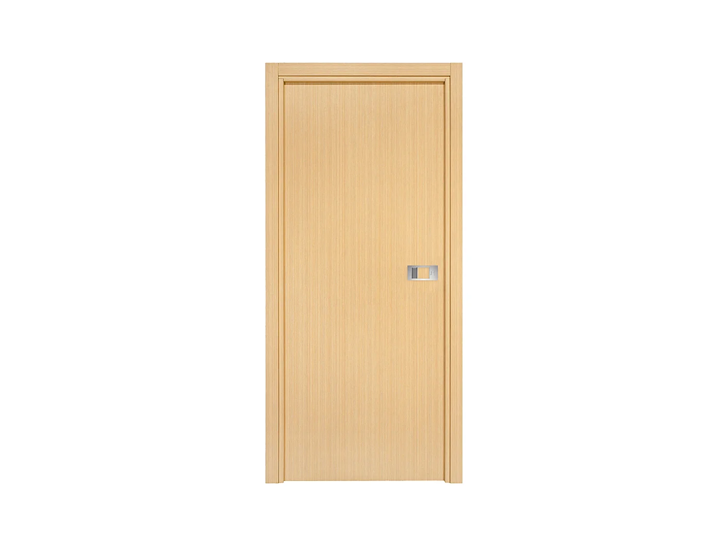 Bloc-porte Miro avec poignée Exclusive grise, H.204 x l.83 cm, aspect chêne clair