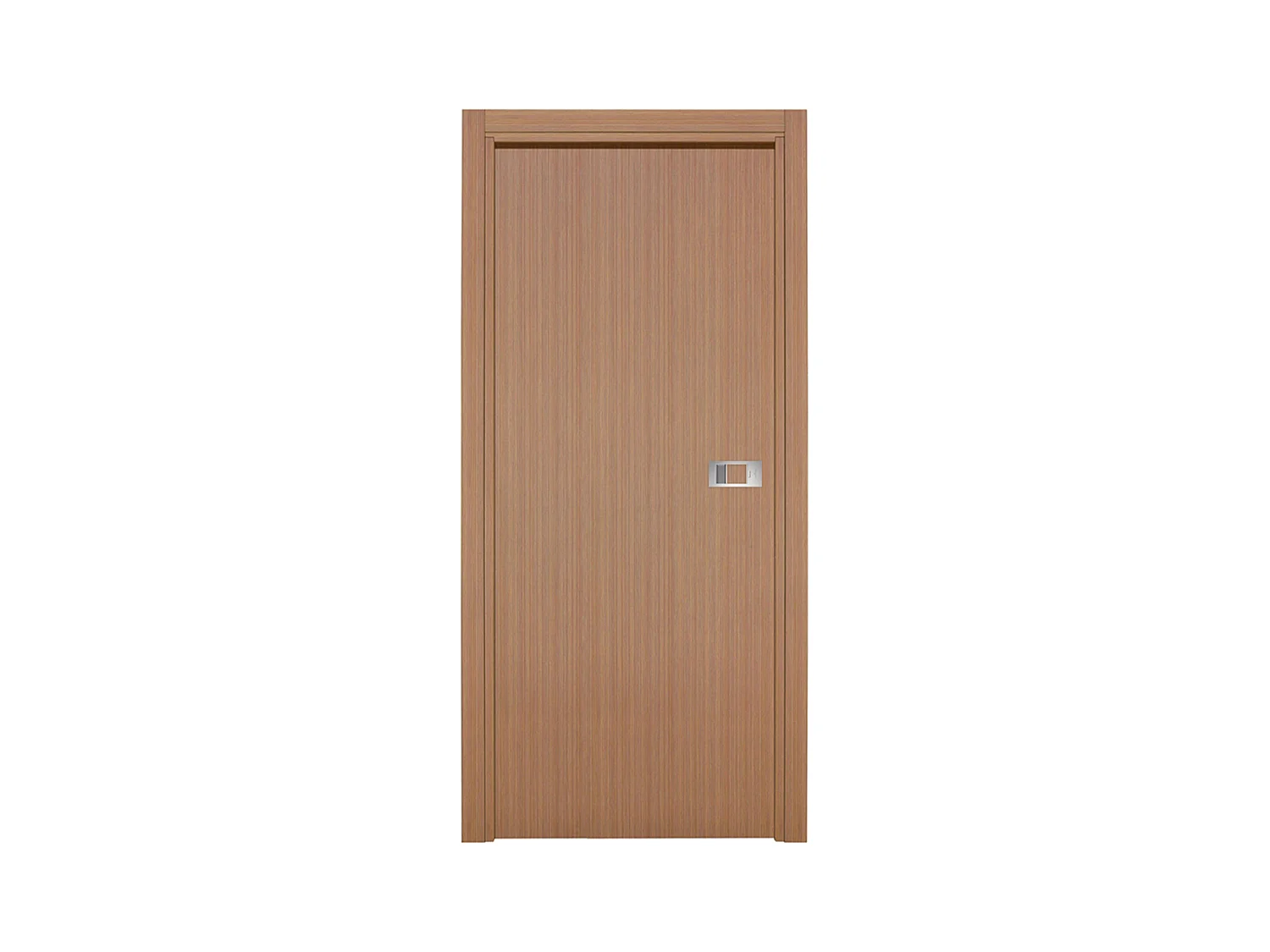 Bloc-porte Miro avec poignée Exclusive grise, H.204 x l.83 cm, aspect chêne gris
