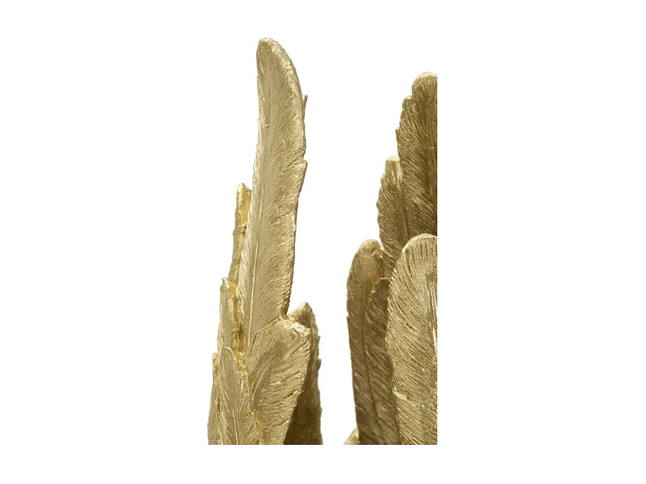 Vase Design Plumes "Feathers" 91cm Or