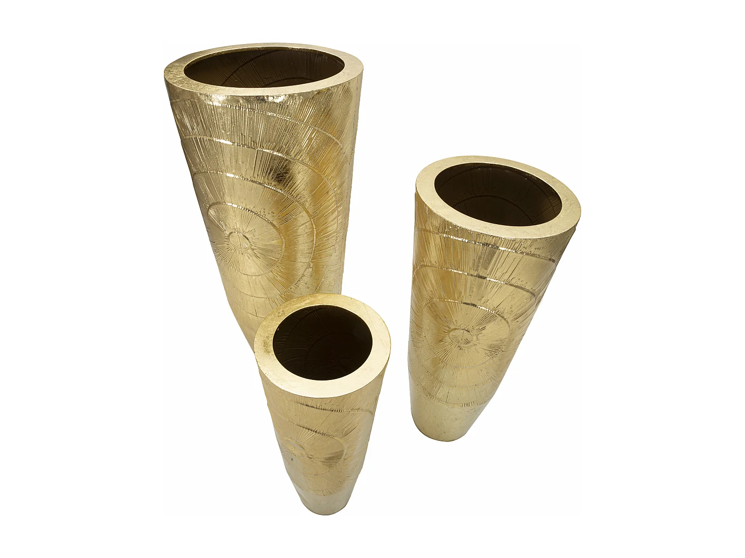 Doniczka Goldely Tris cm Ø50,8X114,9-40X92,7-29,8X70,5