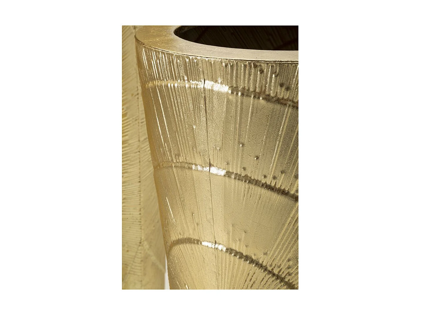 Lot de 3 Vases en Métal "Goldely" 114cm Or