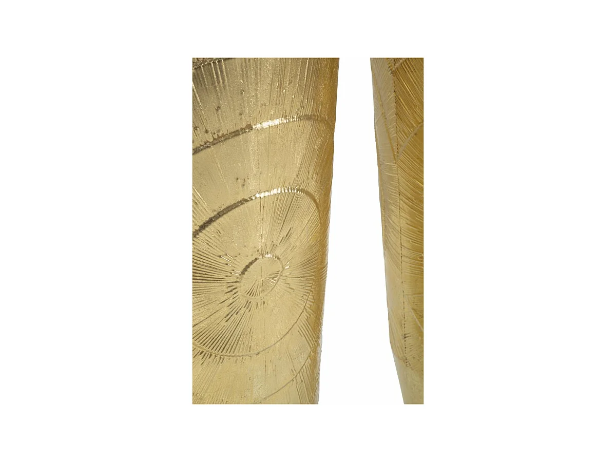 Lot de 3 Vases en Métal "Goldely" 114cm Or