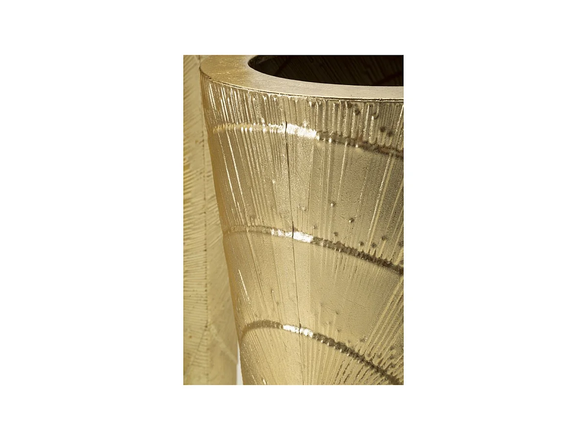 Lot de 3 Vases en Métal "Goldely" 114cm Or