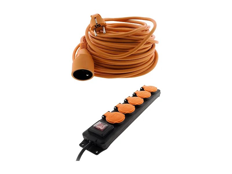 Prolongateur 25m + bloc étanche extérieur IP44 - Zenitech
