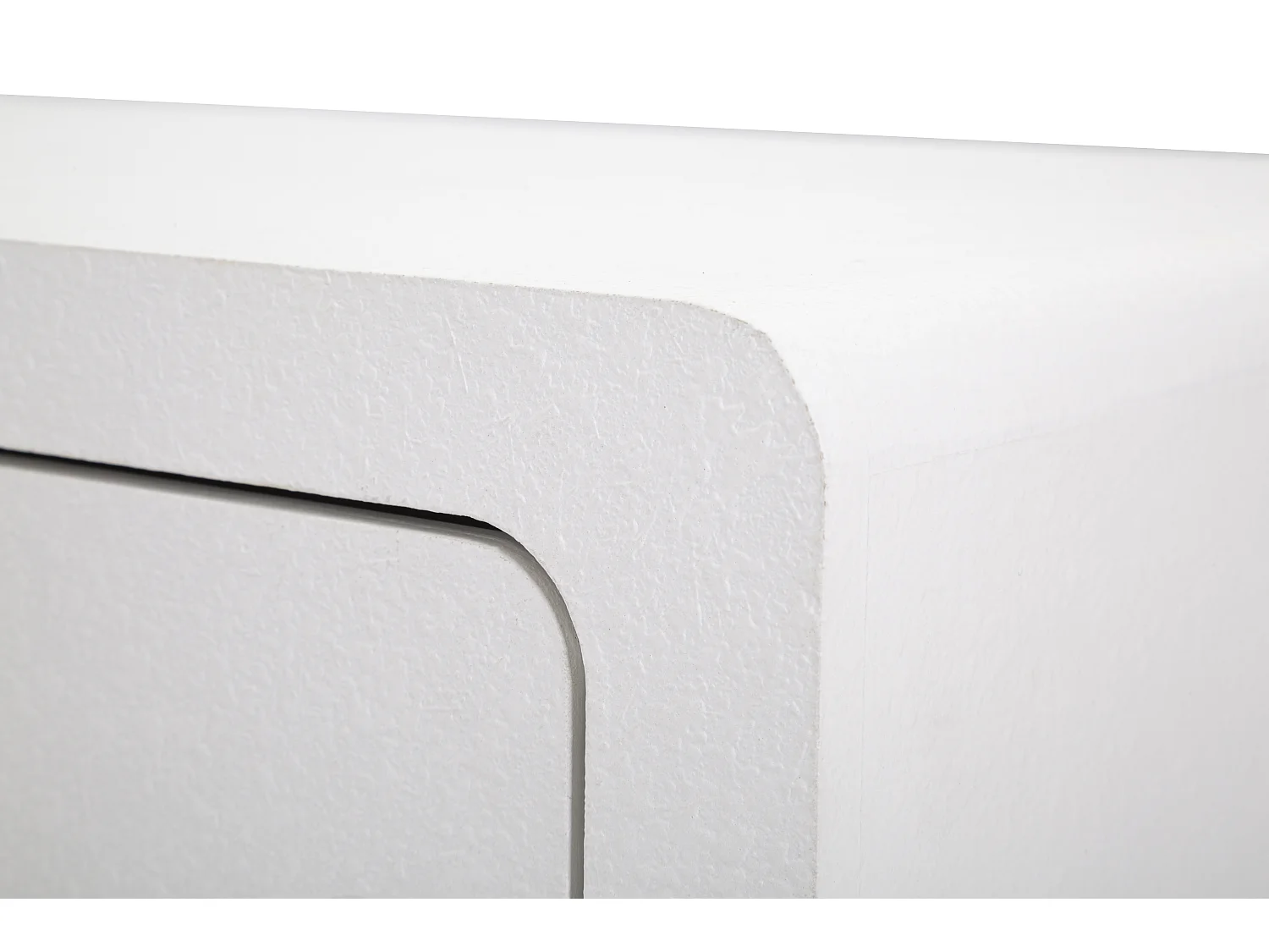 Table de Chevet Design "Venus" 79cm Blanc & Or