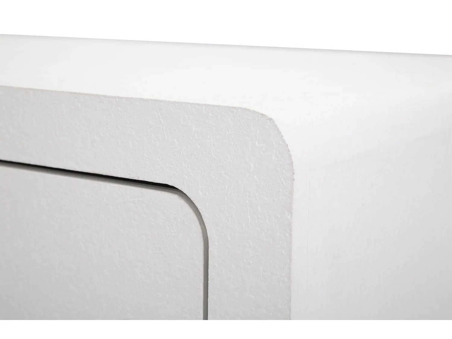 Table de Chevet Design "Venus" 79cm Blanc & Or