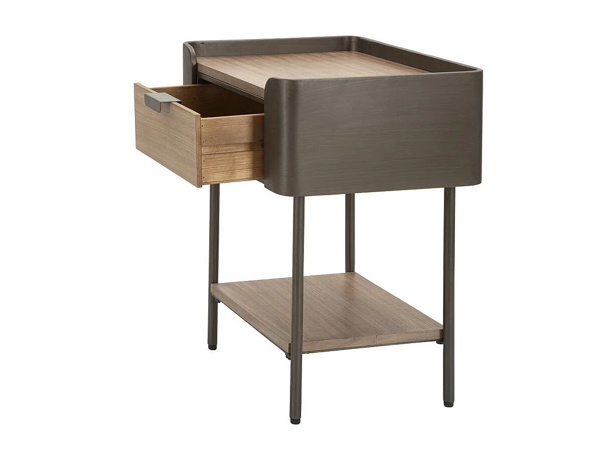 Table de Chevet en Bois "Toronto" 60cm Naturel