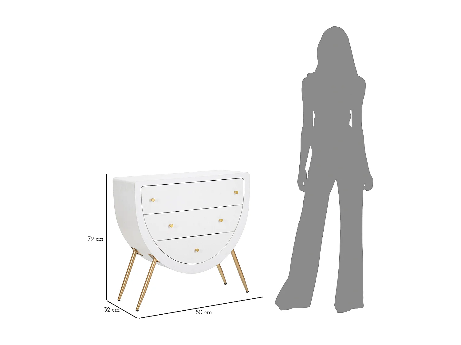 VENUS DRESSER CM 80X32X79