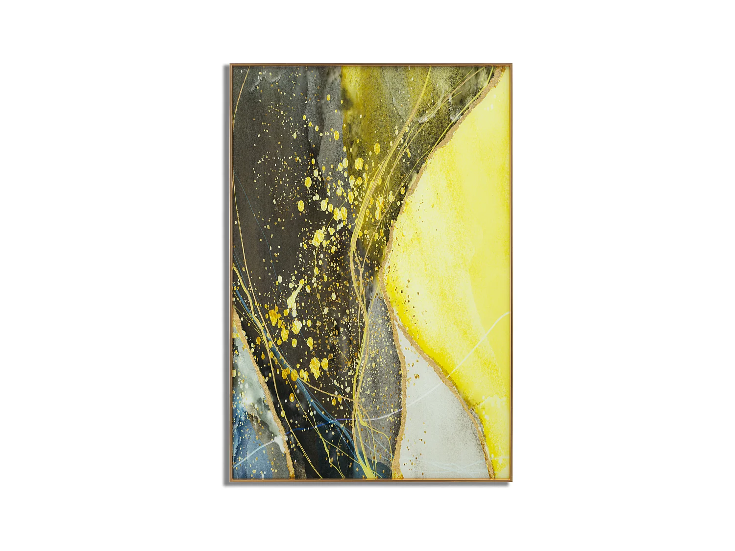 PANNEAU DE VERRE AVEC CADRE ENSOLEILLÉ 80X3,5X120 CM