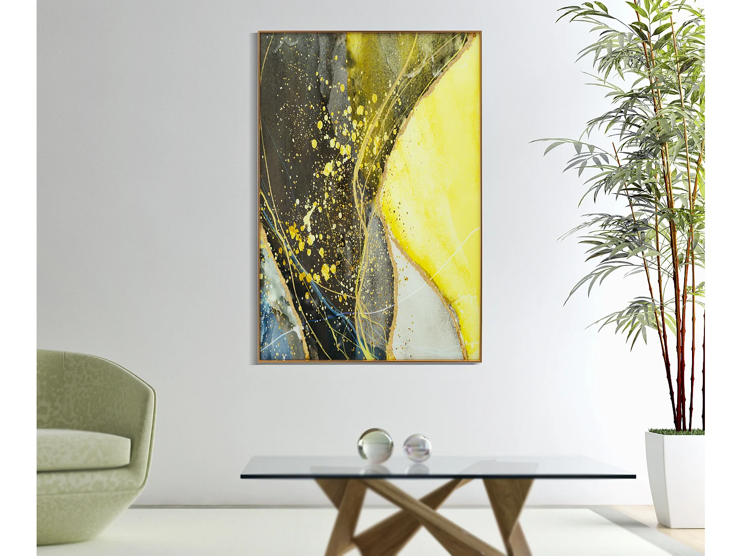 Tableau Déco en Verre "Sunny" 80x120cm Multicolore