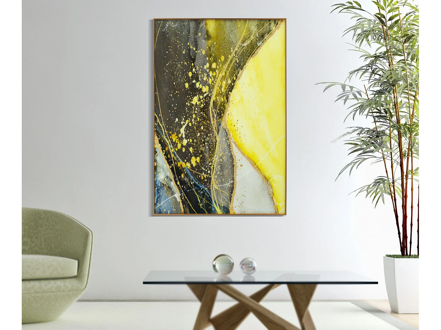 Tableau Déco en Verre "Sunny" 80x120cm Multicolore