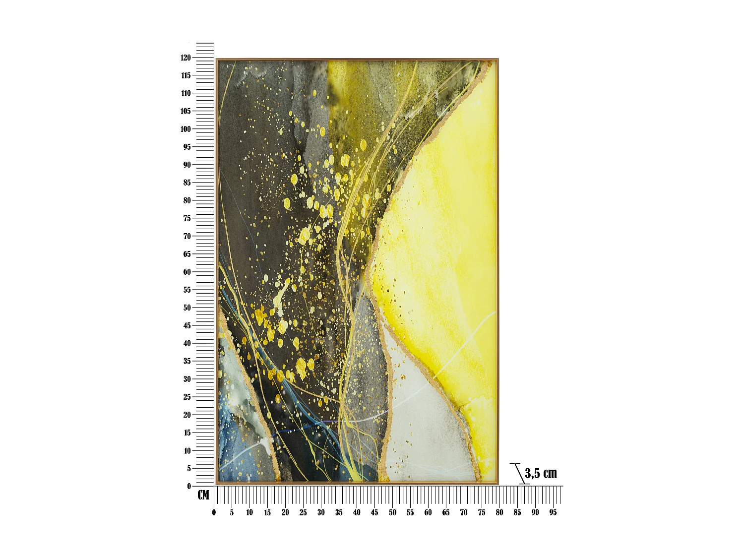 Tableau Déco en Verre "Sunny" 80x120cm Multicolore