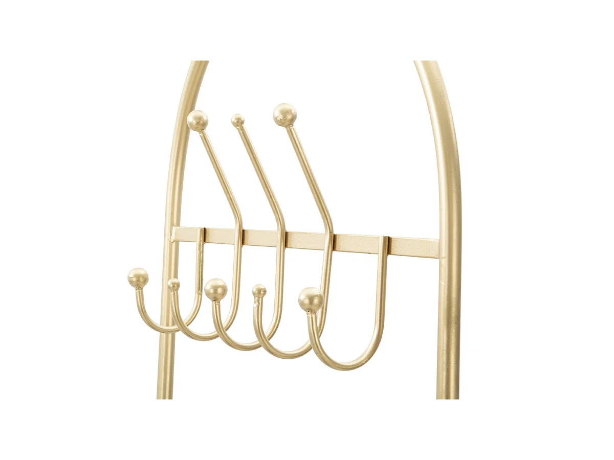 Meuble d'Entrée Avec Banc "Porte-Manteau" 180cm Or & Noir