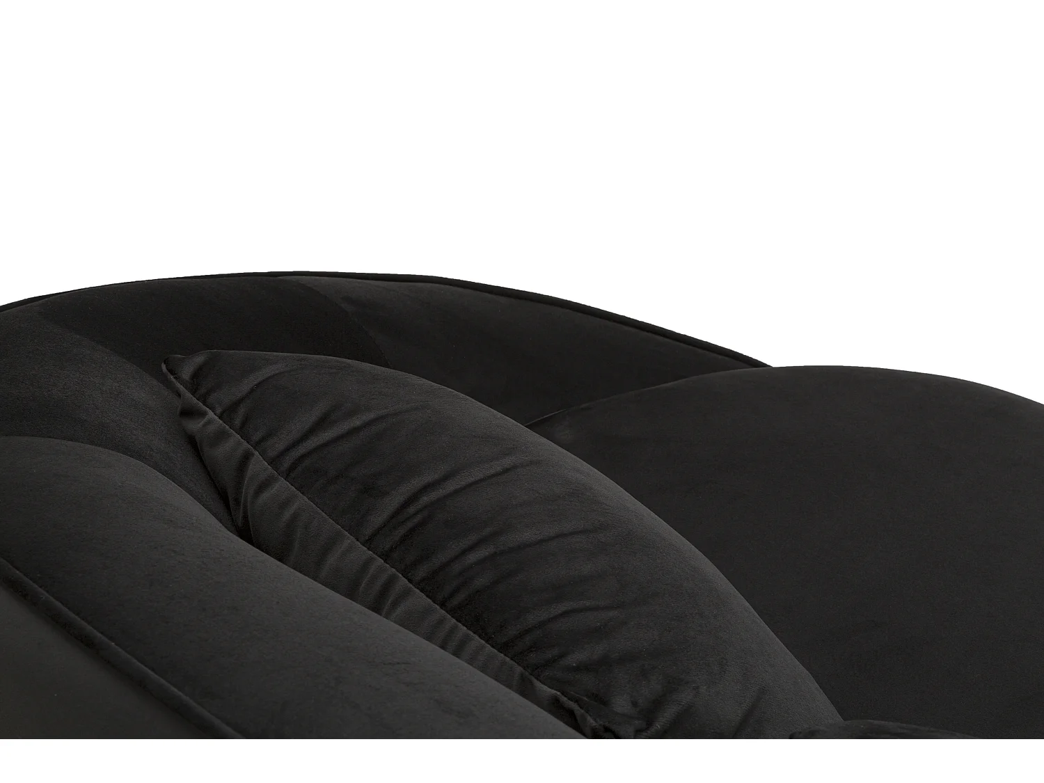 Canapé 3 Places en Tissu "Oslo" 185cm Noir