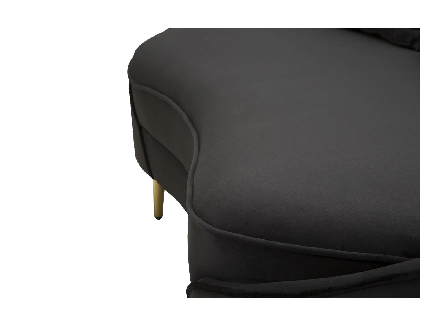 Canapé 3 Places en Tissu "Oslo" 185cm Noir