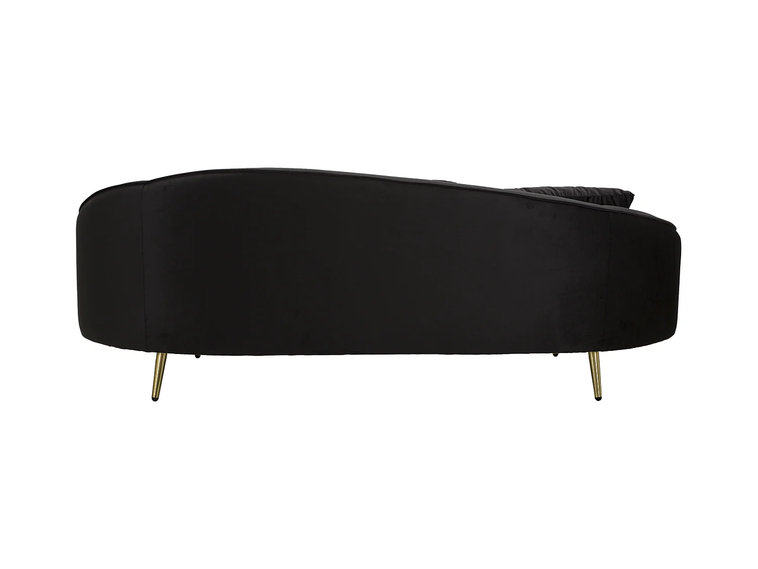 Canapé 3 Places en Tissu "Oslo" 185cm Noir