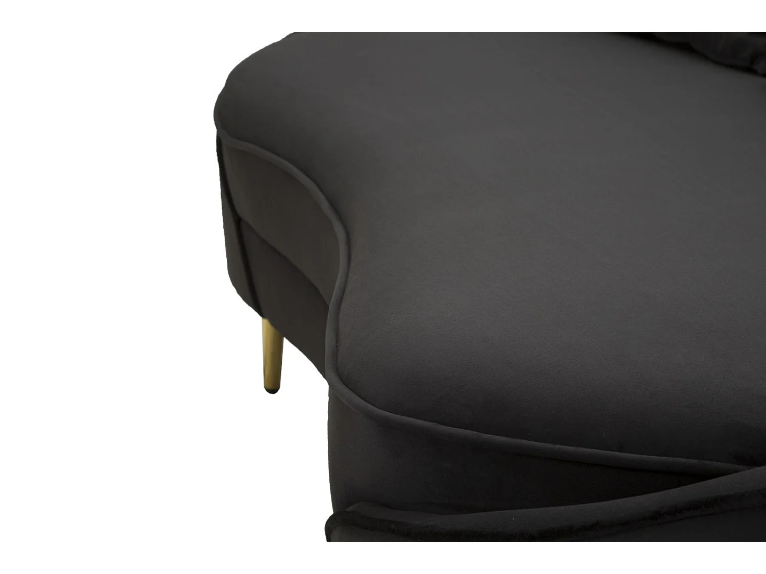 Canapé 3 Places en Tissu "Oslo" 185cm Noir