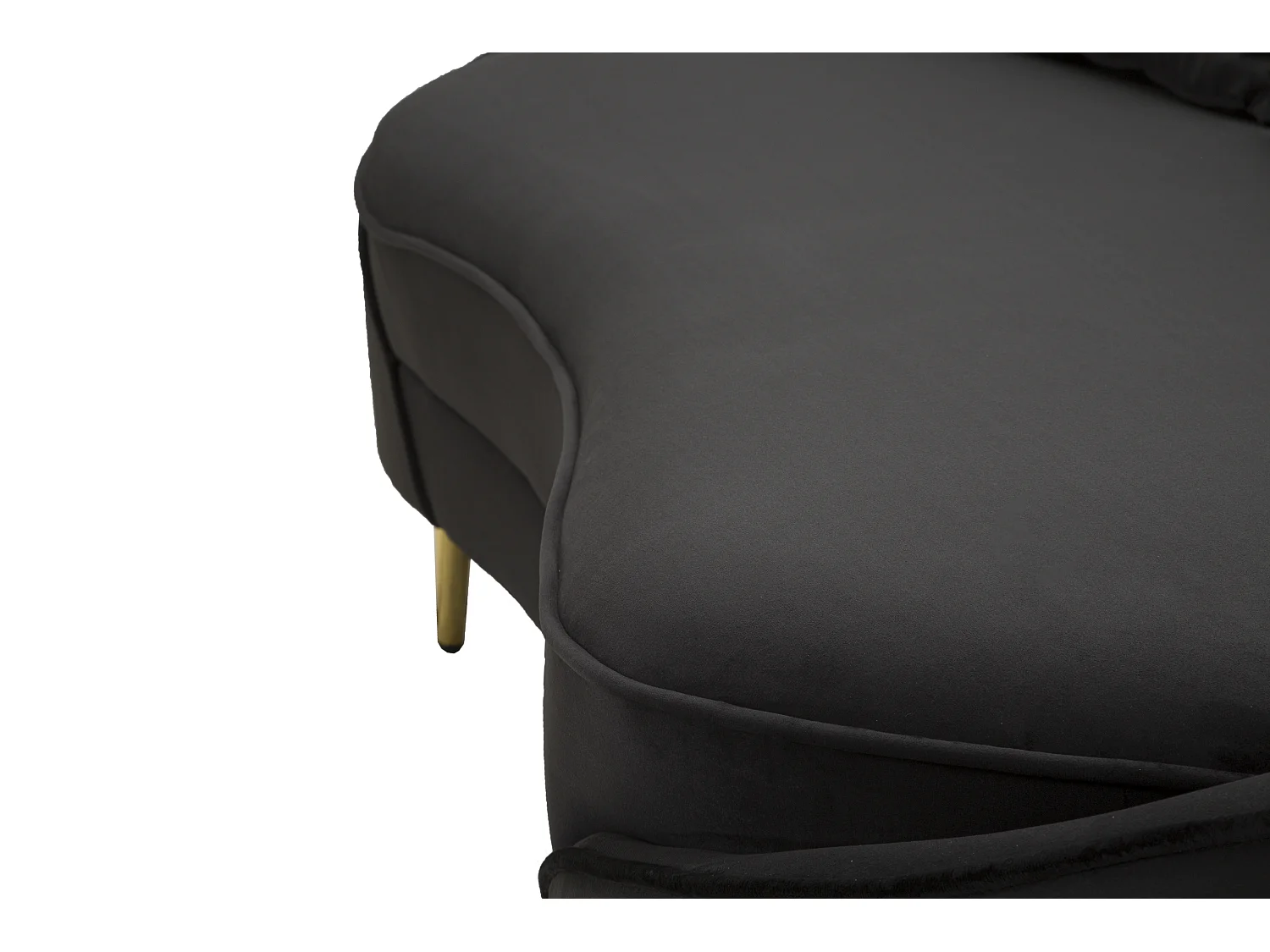 Canapé 3 Places en Tissu "Oslo" 185cm Noir