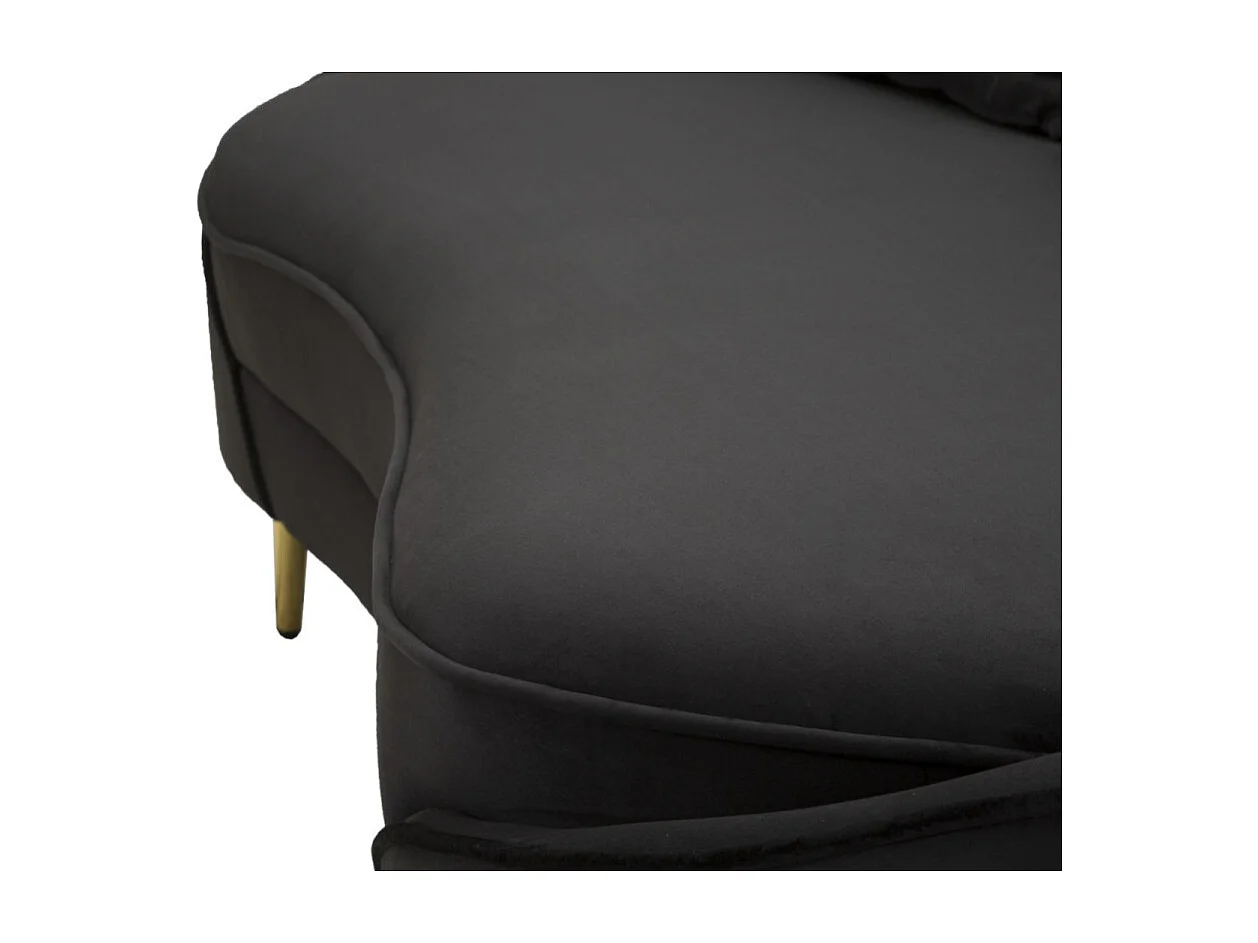 3 ZITBANK OSLO MET ZWARTE KUSSEN CM 185X84X68