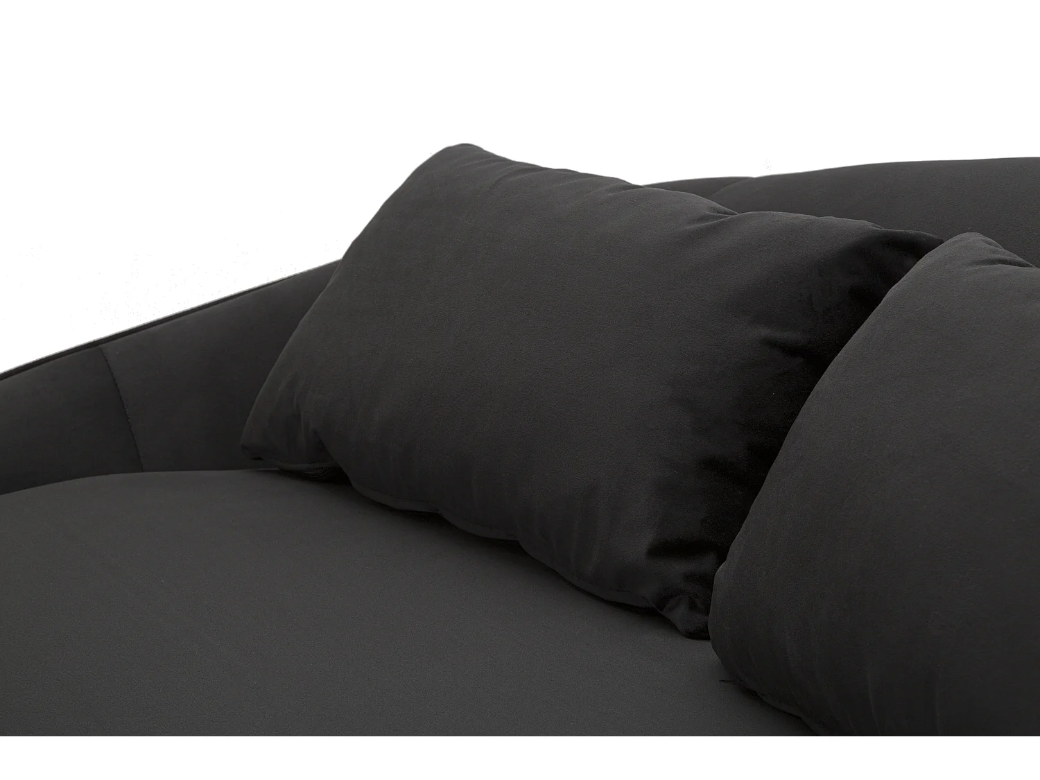 3 ZITBANK OSLO MET ZWARTE KUSSEN CM 185X84X68