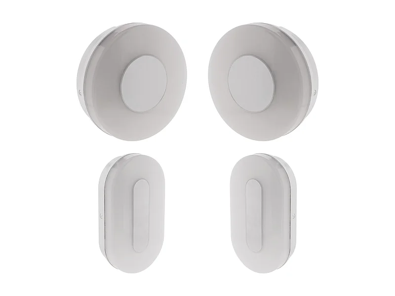 Set de 2 hublots LED 18W ronds et ovales - IP65 - Blanc neutre - Elexity